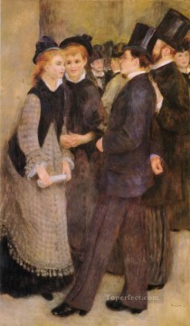 Dejando el Conservatorio maestro Pierre Auguste Renoir Pinturas al óleo